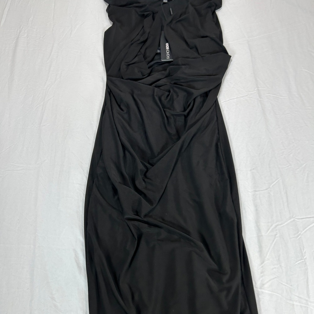 Fashion Nova Deep Down Sleeveless Hooded Maxi Dress Black D9033SL XS NWT - Picture 3 of 15